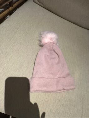 Joe Fresh Light Pink Pom-Pom Knit Hat